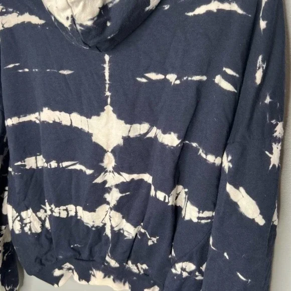 Young Fabulous Broke Blue Safari Tie Dye Hoodie Crop Sweatshirt Small / medium - Picture 7 of 10